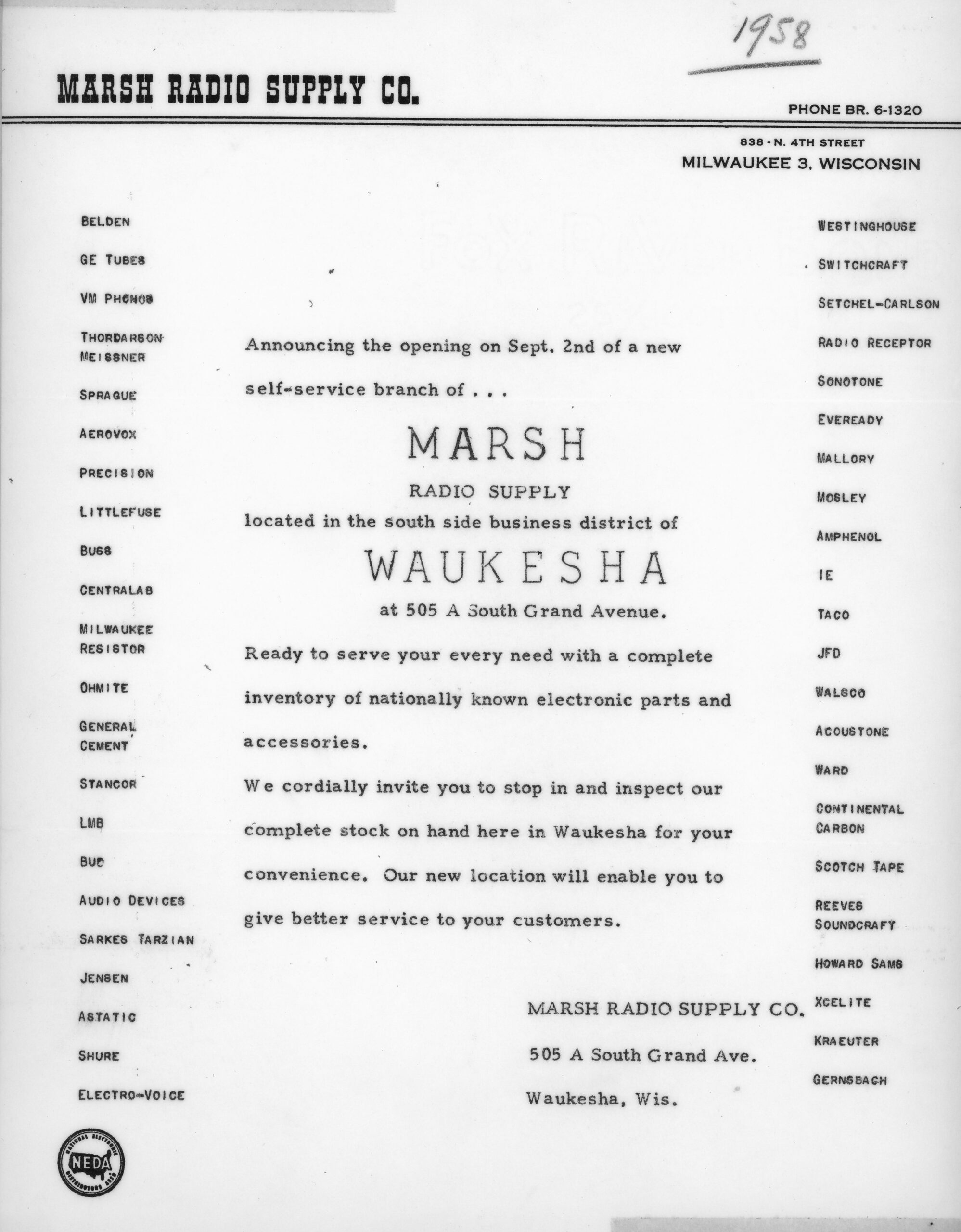 1958: Expansion to Waukesha